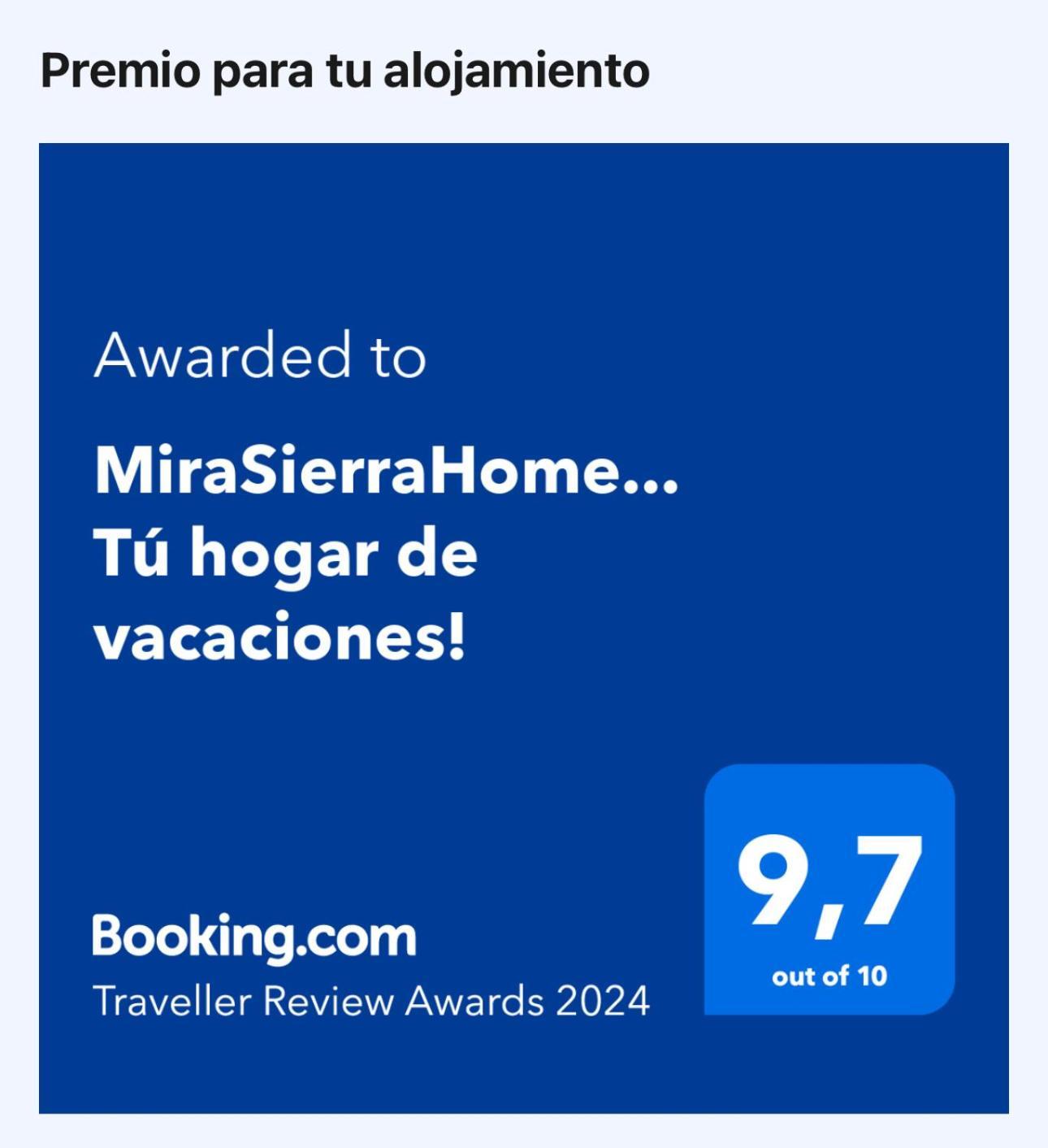 Mirasierrahome... Tu Hogar De Vacaciones! Эль-Чорро Экстерьер фото